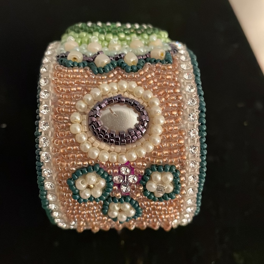 Hand Beaded Cuff - image 2